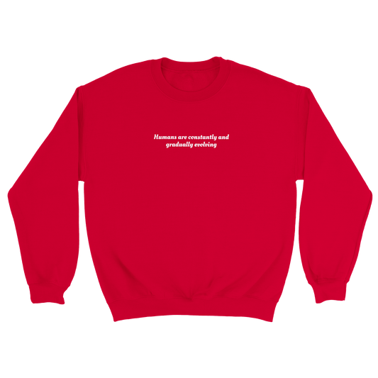 Human Sweatshirt Red