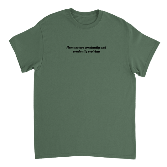 Human T-shirt Green