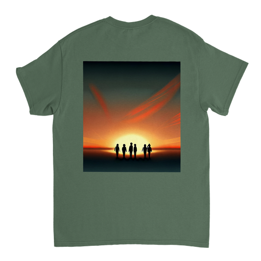 Sunset Horizon T-shirt Green