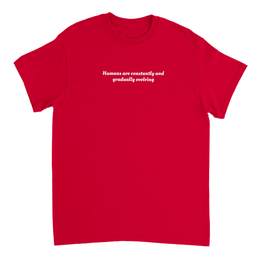 Human T-shirt Red