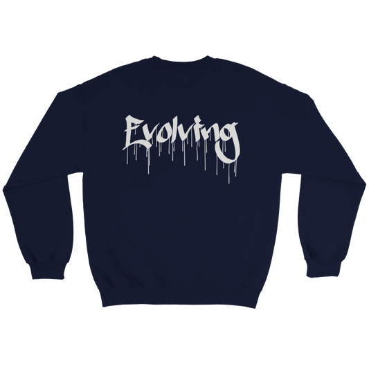 Drippy Evolving Sweatshirt Navy Blue